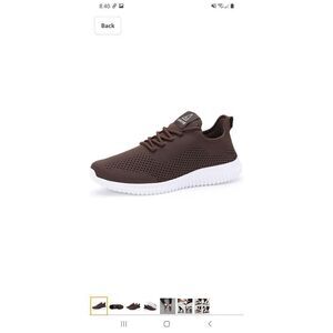8M 41 Vamjam Brown Ultra Lightweight Breathable Walking Shoes Athletic Sneakers